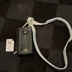 Coach C6884 North/south phone crossbody black